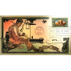 #3854 Lewis and Clark Artist Proof Bevil FDC