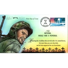 #3862 World War II Memorial Bevil FDC