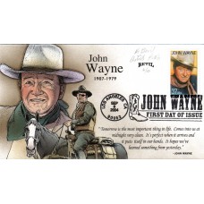#3876 John Wayne Artist Proof Bevil FDC