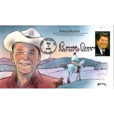 #3897 Ronald Reagan Plate Bevil FDC