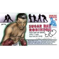 #4020 Sugar Ray Robinson Artist Proof Bevil FDC