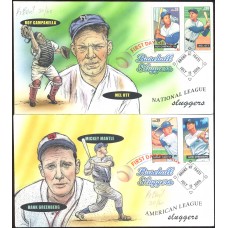 #4080-83 Baseball Sluggers Bevil - H & M FDC Set