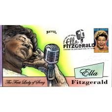 #4120 Ella Fitzgerald Artist Proof Bevil FDC