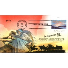 #4121 Oklahoma Statehood Plate Bevil FDC