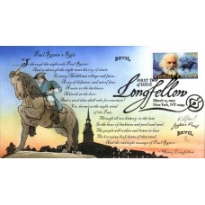 #4124 Henry Wadsworth Longfellow Artist Proof Bevil FDC