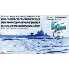 #3372 Los Angeles Class Submarine BGC FDC - USS Narwhal SS167