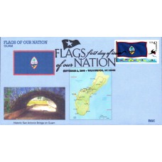 #4286 FOON: Guam Flag BGC FDC