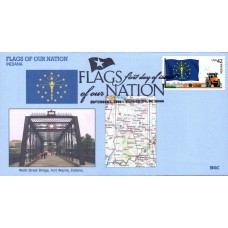 #4290 FOON: Indiana Flag BGC FDC