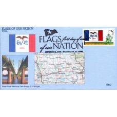 #4291 FOON: Iowa Flag BGC FDC