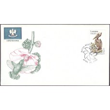 #1970 Louisiana Birds - Flowers Bittings FDC