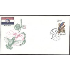 #1977 Missouri Birds - Flowers Bittings FDC