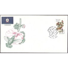 #1997 Vermont Birds - Flowers Bittings FDC