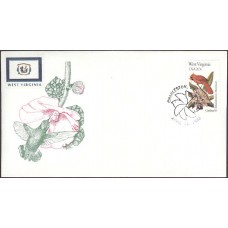 #2000 West Virginia Birds - Flowers Bittings FDC