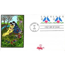 #2440 Love - Birds B Line FDC