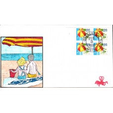 #2443 Beach Umbrella B Line FDC