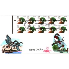 #2484 Wood Duck B Line FDC