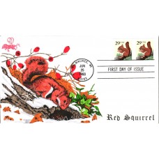 #2489 Red Squirrel B Line FDC