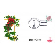 #2491 Pine Cone B Line FDC