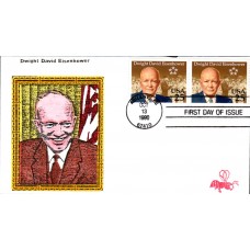 #2513 Dwight D. Eisenhower B Line FDC