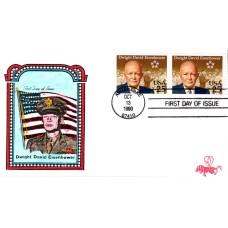 #2513 Dwight D. Eisenhower B Line FDC