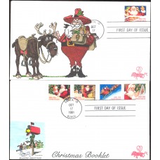 #2580//85 Santa Claus B Line FDC Set