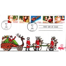 #2581-85 Santa Claus B Line FDC