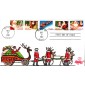 #2581-85 Santa Claus B Line FDC