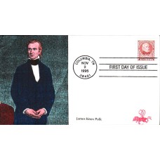 #2587 James Polk B Line FDC