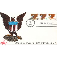 #2595-97 Eagle and Shield B Line FDC