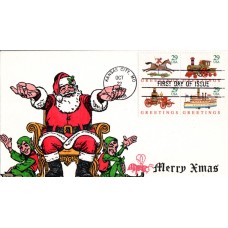 #2711-14 Christmas Toys B Line FDC