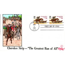 #2754 Cherokee Strip B Line FDC