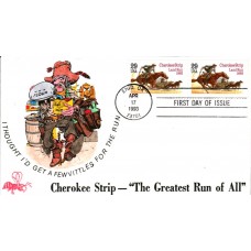 #2754 Cherokee Strip B Line FDC