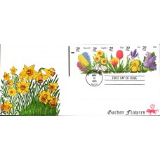 #2760-64 Spring Garden Flowers B Line FDC