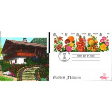 #2829-33 Summer Garden Flowers B Line FDC