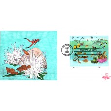 #2863-66 Wonders of the Sea B Line FDC