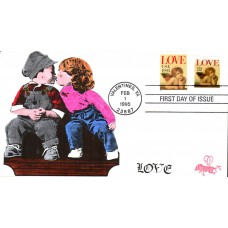 #2948-49 Love - Cherub B Line FDC