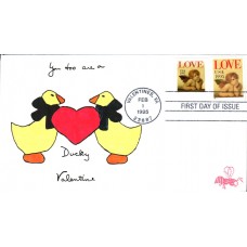 #2948-49 Love - Cherub B Line FDC