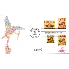 #2957-58 Love - Cherub Combo B Line FDC