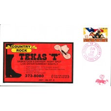 #2968 Texas Statehood B Line FDC