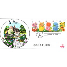 #2993-97 Fall Garden Flowers B Line FDC