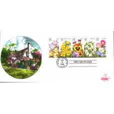 #3025-29 Winter Garden Flowers B Line FDC