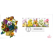 #3025-29 Winter Garden Flowers B Line FDC