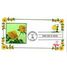 #3049 Yellow Rose B Line FDC