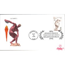 #3087 Olympic Discobolus B Line FDC