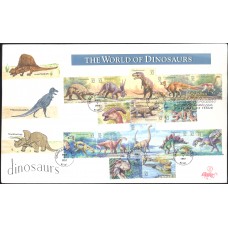 #3136 World of Dinosaurs B Line FDC