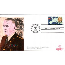 #3141 The Marshall Plan B Line FDC