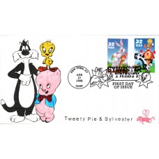 #3204 Sylvester and Tweety Bird Combo B Line FDC