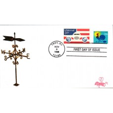 #3257 Weather Vane B Line FDC