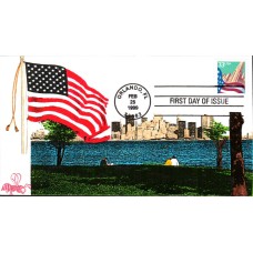 #3281 Flag Over City B Line FDC