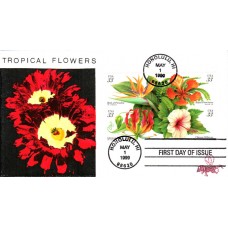 #3310-13 Tropical Flowers B Line FDC